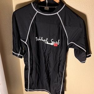 COPY - Tribal Surf Mens SS Rash Guard UPF Protection Color Black Size XL